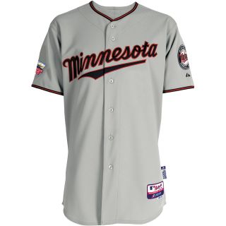 Majestic Athletic Minnesota Twins Authentic Road Cool Base Jersey w/2014 All 