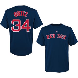 MAJESTIC ATHLETIC Youth Boston Red Sox David Ortiz Player Name And Number T 