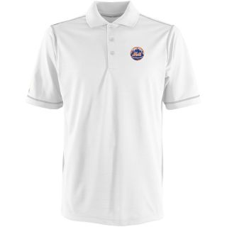 Antigua New York Mets Mens Icon Polo   Size XXL/2XL, White/silver (ANT METS