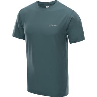 COLUMBIA Mens Total Zero Short Sleeve T Shirt   Size Small, Metal