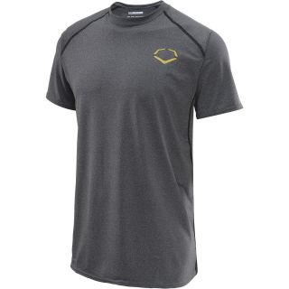 EVOSHIELD Mens Short Sleeve Training Shirt   Size Medium, Grey