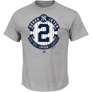 MAJESTIC ATHLETIC Mens New York Yankees Derek Jeter Mid Tier Logo II Steel