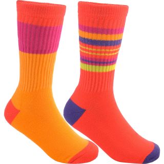 SOF SOLE Kids All Sport Crew Performance Socks   2 Pack   Size Small, Coral