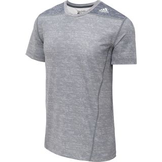 adidas Mens TechFit Fitted Short Sleeve T Shirt   Size Medium, Md.heather Grey