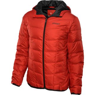 SPYDER Dolomite Hoody Down Jacket   Size Xl, Red/black