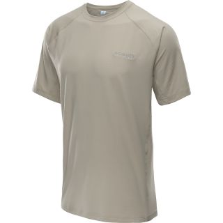 COLUMBIA Mens PFG Freezer Zero Short Sleeve T Shirt   Size Medium, Fossil