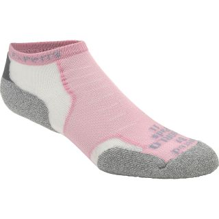 THORLO Experia CoolMax Thin Cushion Lo Cut Socks   Size Medium, Pink