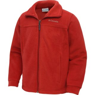 COLUMBIA Boys Steens Mountain II Fleece Jacket   Size Small, Rocket Red