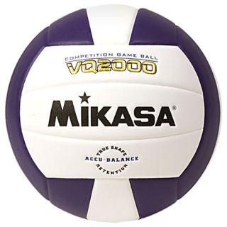 Mikasa VQ2000 Micro Cell Indoor Volleyball, Purple/white (VQ2000 PUR)