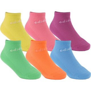 adidas Girls Superlite No Show Socks   6 Pack   Size Small, Assorted