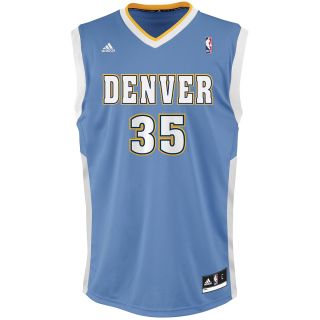 adidas Youth Denver Nuggets Kenneth Faried Revolution 30 Replica Road Jersey  