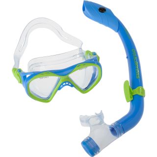 U.S. DIVERS Youth Buzz Mask and Snorkel Set   Size Junior, Bright Blue