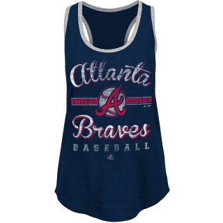 MAJESTIC ATHLETIC Womens Atlanta Braves Authentic Tradition Tank Top   Size