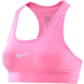 NIKE Womens Pro Sports Bra   Size Large, Pink Glow/grey