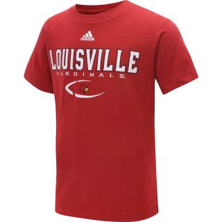 adidas Youth Louisville Cardinals Basic Team Short Sleeve T Shirt   Size Xl,