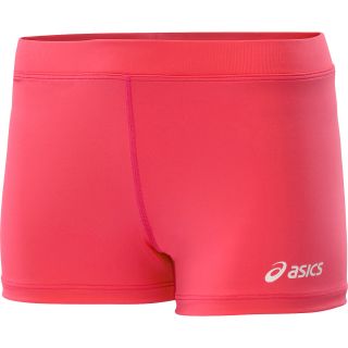 ASICS Womens Low Cut Compression Shorts   Size XS/Extra Small, Pink