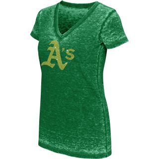 Touch By Alyssa Milano Womens Oakland Athletics Fade Route Short Sleeve T 