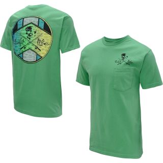 SALT LIFE Mens Grouper Insignia Short Sleeve T Shirt   Size Small, Green