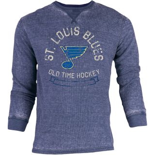 OLD TIME SPORTS Mens St. Louis Blues Haven Acid Washed Long Sleeve T Shirt  