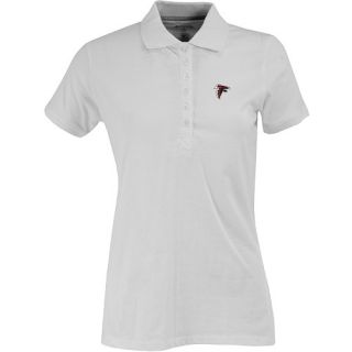 Antigua Womens Atlanta Falcons Spark 100% Cotton Washed Jersey 6 Button White