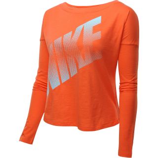 NIKE Womens Prep Long Sleeve T Shirt   Size Xl, Turf Orange