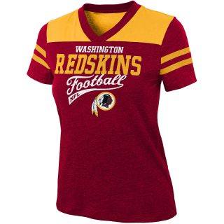 NFL Team Apparel Girls Washington Redskins Burn Out Jersey Short Sleeve T Shirt