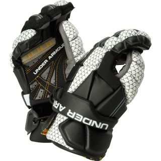 UNDER ARMOUR Mens Player SS Lacrosse Gloves   Size Medium, Black