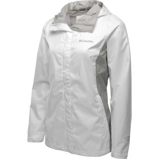 COLUMBIA Womens Arcadia II Jacket   Size Medium, White/flint Grey