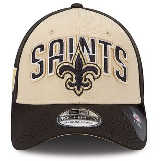 NEW ERA Mens New Orleans Saints Draft 39THIRTY Stretch Fit Cap   Size M/l,
