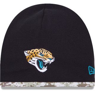 NEW ERA Mens Jacksonville Jaguars Salute To Service Camo Lining Tech Knit Hat,