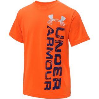 UNDER ARMOUR Boys Space Brand Stack Short Sleeve T Shirt   Size XS/Extra