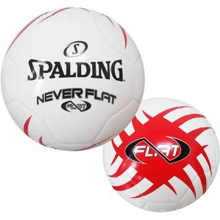 Spalding NeverFlat Soccer Ball, Red (64 870E)