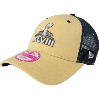 NEW ERA Womens Super Bowl XLVIII Logo Yellow 9FORTY Adjustable Cap, Yellow