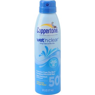 COPPERTONE Wet N Clear SPF 50+ Continuous Spray Sunscreen