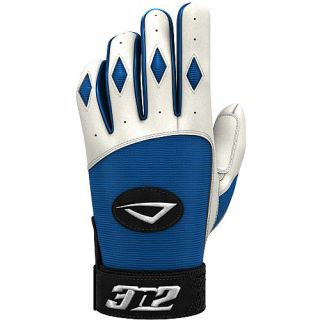 3N2 Batting Gloves Adult Pair Pack   Size XS/Extra Small, White/royal