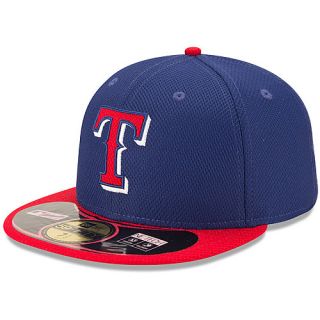 NEW ERA Mens Texas Rangers 2014 Diamond Era 59FIFTY Tech BP Cap   Size 7, Blue