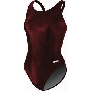 Dolfin Team Solid HP Back Swimsuit Womens   Size 30, Maroon (7202L 270 30)