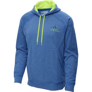 adidas Mens Ultimate Fleece Pullover Hoodie   Size 2xl, Blue/electricity