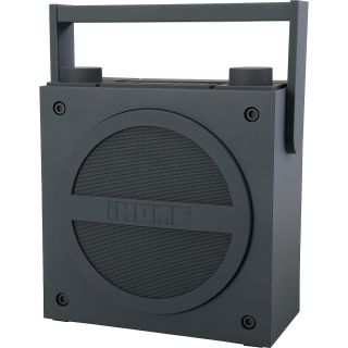 iHOME Bluetooth Wireless Rechargeable Boombox, Grey