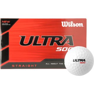 WILSON Ultra 500 Straight Golf Balls   15 Pack, White