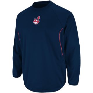 Majestic Mens Cleveland Indians Thermabase Tech Fleece   Size Medium,