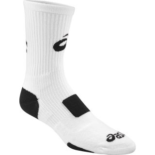 ASICS Team Tiger Crew Socks   Size Medium, White/black