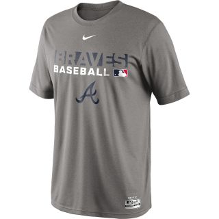 NIKE Mens Atlanta Braves AC Dri FIT Legend Team Issue Short Sleeve T Shirt  