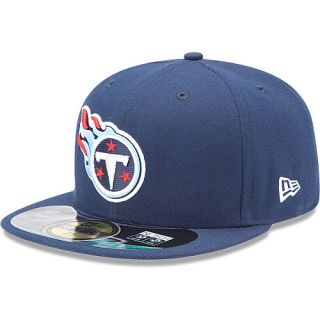 NEW ERA Mens Tennessee Titans Official On Field 59FIFTY Fitted Hat   Size 7,