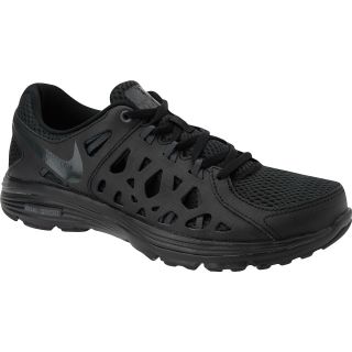 NIKE Mens Dual Fusion Run 2 Running Shoes   Size 10.5, Black/black/black