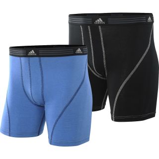 adidas Mens Athletic Stretch 5 Inch Boxer Briefs, 2 Pack   Size Small,