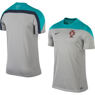 NIKE Mens Portugal Squad Training Short Sleeve Soccer Jersey   Size Xl, Grey