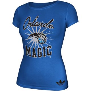 adidas Womens Orlando Magic Originals Shootout Short Sleeve T Shirt   Size