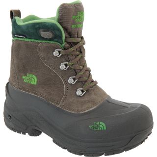 THE NORTH FACE Boys Chilkats Lace Winter Boots   Size 1, Brown/green