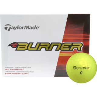 TAYLORMADE Burner Golf Balls   Yellow   12 Pack